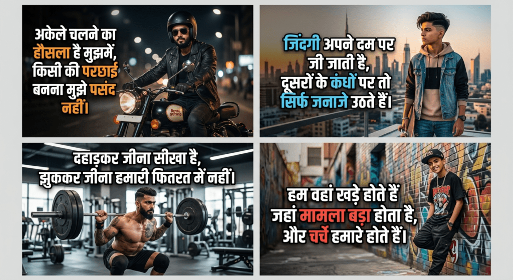 boys attitude shayari