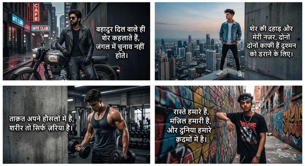 boys attitude shayari