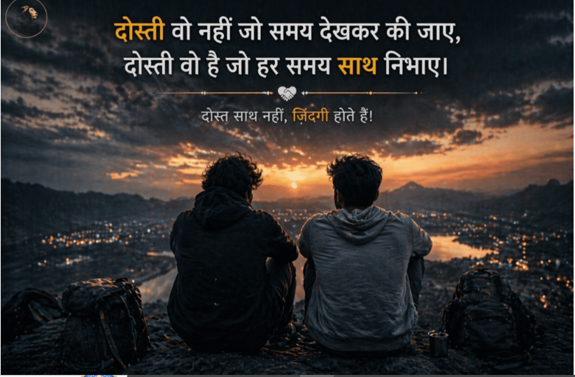 dosti attitude shayari