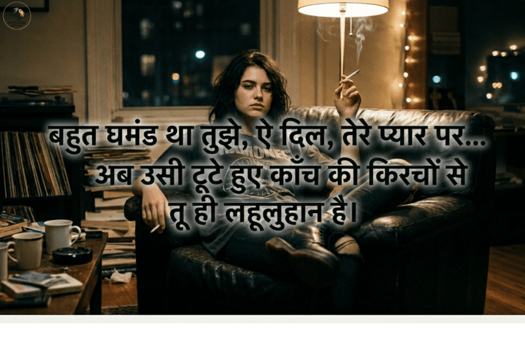 Attitude Shayari Image for Girl