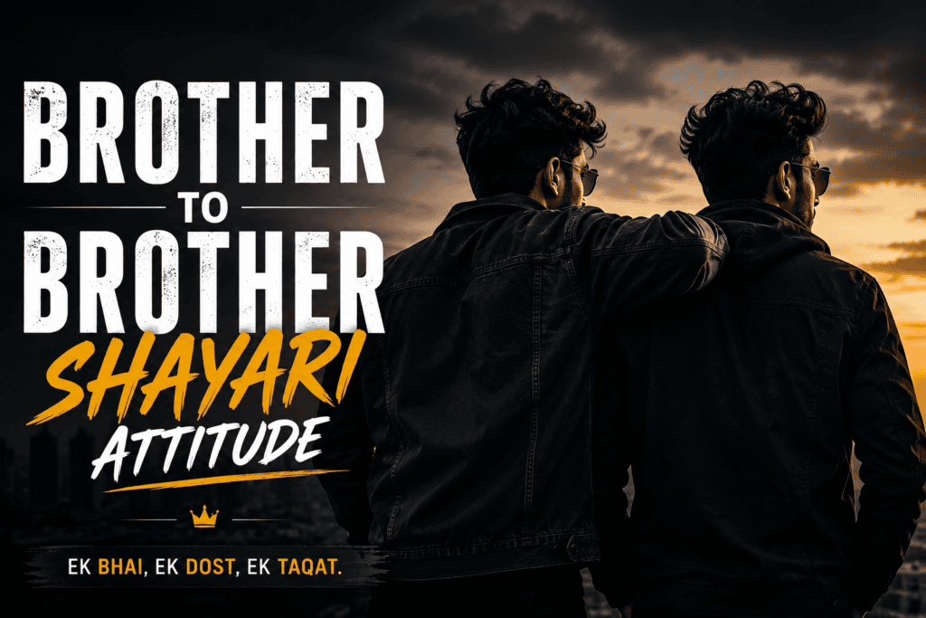 Bhai Attitude Shayari in Hindi