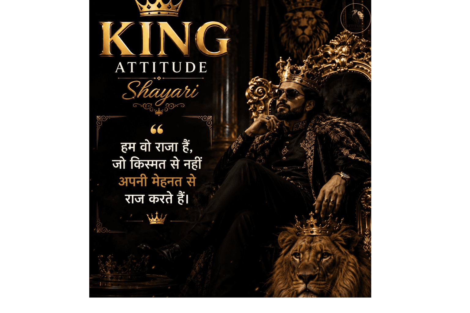 King Shayari Attitude