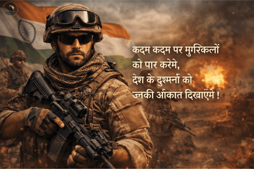 Army Attitude Shayari