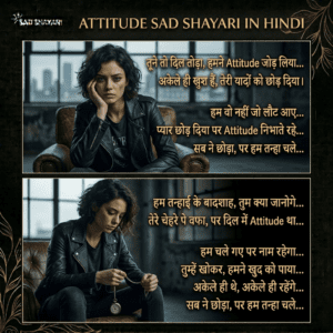 Attitude Sad Shayari