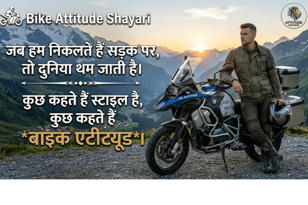 Bike Attitude Shayari