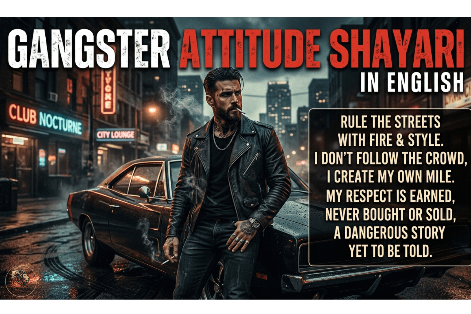 Gangster Attitude Shayari