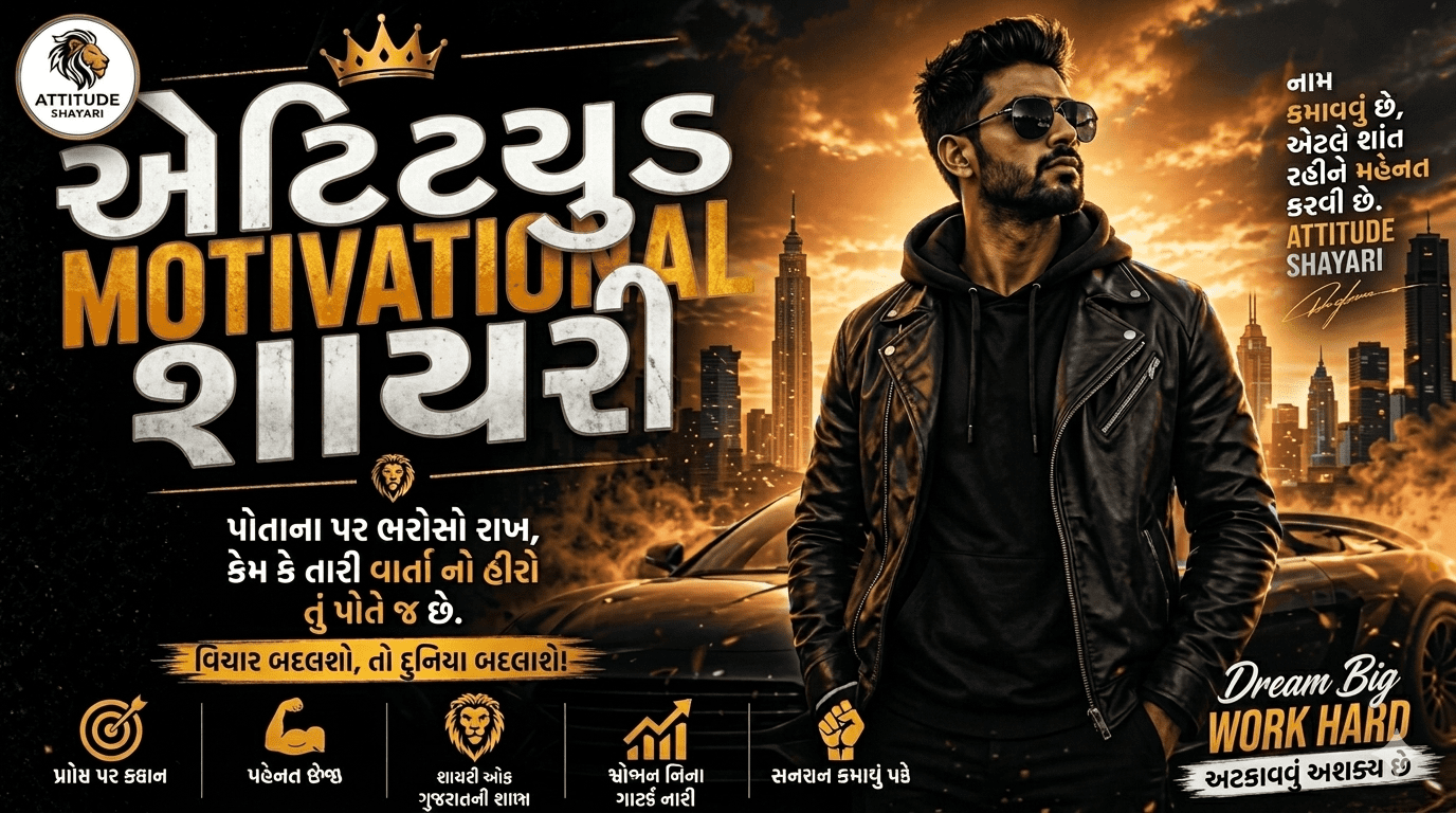 Attitude Shayari Gujarati