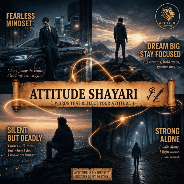 Attitude Shayari English