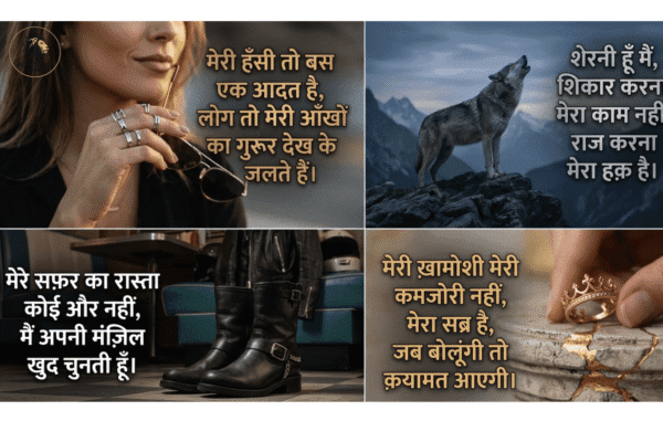Attitude Shayari Image for Girl